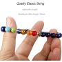 Besteel 7 Pcs Natural Stone Chakras Bracelet for Men Women Crystal Healing Yoga Bead Bracelet Adjustable