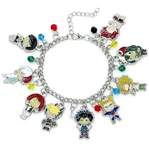 My Hero Academia Fashion Novelty Charm Bracelet Anime Manga Series My Hero Academia Fashion Novelty Charm Bracelet Anime Manga Series