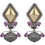 Aheli Intricate Crafted Indian Oxidized Dual Tone Dangle Earrings Ethnic Bollywood Party Tribal Fashion Jewelry for Women