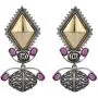 Aheli Intricate Crafted Indian Oxidized Dual Tone Dangle Earrings Ethnic Bollywood Party Tribal Fashion Jewelry for Women