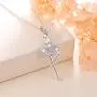925 Sterling Silver Dancing Ballerina Dancer Ballet Dance Pendant Necklace/Stud Earrings Recital Gift for Teen Girls Women,18''