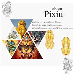 Jewdreamer 8 PCS Feng Shui Pi Xiu Bracelet for Men Women Black Obsidian Bracelet Good Luck Pi Yao Attract Wealth Jewelry Adjustable Elastic