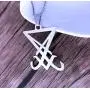 COMTRUD Sigil of Lucifer Satan Satanic Symbol Necklace Premium Stainless Steel Satan Goth Gothic Pendant, Religions Jewelry for Men Women COMTRUD Sigil of Lucifer Satan Satanic Symbol Necklace Premium Stainless Steel Satan Goth Gothic Pendant, Religions Jewelry for Men Women
