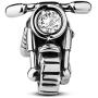 TINYSAND Valentines Day Gift 925 Sterling Silver ''Fast & Furious'' Retro Hand-crafted Motorcycle Charm Bead, Autobike Biker Sport Charms for Bracelets