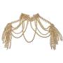 Jerollin Simulated Pearl Body Statement Necklace for Women, Fashion Collar Bib Necklaces Fashion Costume Jewelry Necklace