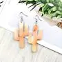 5 pairs Premium Plant leather dangle Earrings Cute colorful Lucky cactus Drop Earringfor Girl Women 5 pairs Premium Plant leather dangle Earrings Cute colorful Lucky cactus Drop Earringfor Girl Women