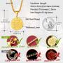 FaithHeart Tetragrammaton Pentacle Necklace, Stainless Steel Pentagram Protection Wicca Jewelry for Men Women Can Customized