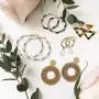 Fashion Earrings for Women Trendy Teen Girls Boho Dangle Earring & Pearl Stud Jewelry Set, Acrylic Drop Rattan Leather Earring for Birthday Party/Valentine/Christmas Gifts