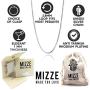 MIZZE Made for Luck 18''-20''-22''-24'' Length 1 MM Italian Sterling Silver Box Chain with Lobster Or Spring Ring Clasp for Men/Women, Nickel Free & Rhodium Plated and Includes Jewelry Care Kit
