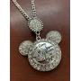 Snap Jewelry Mickey Mouse Shape Necklace Fits 18-20mm Snaps 20-3'' Extender