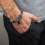 globi Paracord Braided Rope Bracelet for Men Women | Lightweight Nautical Unisex Cuff Bracelet with Stainless Steel Magnetic Clasp