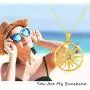 JUSTKIDSTOY Sun Necklace 925 Sterling Silver Sunshine Pendant Necklace Sun Jewelry Stocking Stuffers for Women Girlfriend