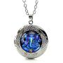 DianaL Boutique Silver Tone Lord Ganesh Ganesha Locket Pendant Necklace Fashion Jewelry