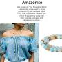 SWEETRAINBOWN Colored Glass Beaded Sweater Necklace,Long Endless Handmade Strand Necklace Knotted Jewelry Costume 8 MM Infinity Gemstone Necklace