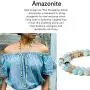 SWEETRAINBOWN Colored Glass Beaded Sweater Necklace,Long Endless Handmade Strand Necklace Knotted Jewelry Costume 8 MM Infinity Gemstone Necklace SWEETRAINBOWN Colored Glass Beaded Sweater Necklace,Long Endless Handmade Strand Necklace Knotted Jewelry Costume 8 MM Infinity Gemstone Necklace
