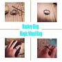 BYONDEVER Vintage Punk Silver Black Chinese Dragon Snake Dragon Claw Skull Rings Jewelry Gothic Alloy Open Adjustable