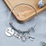 I Love Scrapbooking Bracelet Scrapbook Jewelry with Scrapbook Camera Scissors Charms(BR-Scrapbooking)