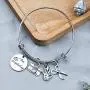 I Love Scrapbooking Bracelet Scrapbook Jewelry with Scrapbook Camera Scissors Charms(BR-Scrapbooking)