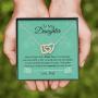 KINDPAW Father Daughter Necklace – Never Forget That I Love You Necklace from Dad