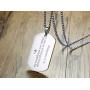 MEALGUET Stainless Steel Religous Scripture Quote Faith Christian Bible Verse Inspirational Cross Dogtag Pendant Necklace for Men