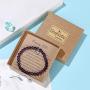 Gifts for 16 Year Old Girl Amethyst Bead Bracelet with Sterling Silver Heart Charm Sweet 16 Gifts for Girls with Card and Gift Box
