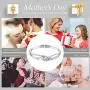 Menton Ezil Fairytale Mermaid Swarovski Crystal Silver Plated Women Bangle Bracelet for Girls Wife Mom Menton Ezil Fairytale Mermaid Swarovski Crystal Silver Plated Women Bangle Bracelet for Girls Wife Mom