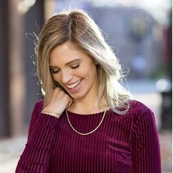 LIFETIME JEWELRY 3mm Diamond Cut Rope Chain Necklace 24k Real Gold Plated