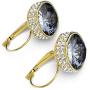 Vogale Square Crystal Dangle Earrings for Women, 14k Gold Plated Hypoallergenic Rhinestones Earrings, Fashion Gold Jewelry for Women, Diamond Dainty Dangling Earrings, Suitable for Banquets