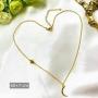 Dainty Moon Necklace Star Chain Gold or Silver Necklaces Crescent Moon Pendant Necklace Choker Necklace Minimalist Boho Jewelry for Women Girl Mother Gift