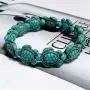 yobest Handmade Stone Turtle Beads Chain Bracelet for Women Men Teen Boys Girls, Adjustable VSCO Wax Rope String Link Bracelet Best Friend Jewelry