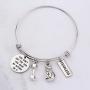SEIRAA Fitness Bracelet You Dont Get The Ass You Want by Sitting On It Bangle Workout Gift for Her