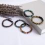 Bivei Lava Rock Stone Essential Oil Diffuser Bracelet - Natural Semi Precious Gemstone Beads Healing Crystal Bracelet