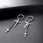Jstyle 6Pairs 316L Stainless Steel Mens Womens Hoop Earrings Dangle Chain Earrings Punk Gothic Kpop Earrings Unisex Jstyle 6Pairs 316L Stainless Steel Mens Womens Hoop Earrings Dangle Chain Earrings Punk Gothic Kpop Earrings Unisex