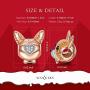 NINAQUEEN Chihuahua Bolt Bracelets Charms for Bracelet 925 Sterling Silver Charm Rose-Gold Plated Puppy Dog Charms Animal Bead with 5A Cubic Zirconia