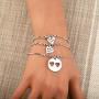 PENQI Mother Daughter Bracelet Set of 2 3 Sisters Mother Daughters Bracelet Gift Mother’s Day Jewelry Mom Adjustable Bracelet Gift for Women Girls