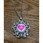 My Prime Gifts Snap Jewelry Rhinestone Flower Stainless Necklace 20''+2'' Ext. Holds 18-20mm My Prime Gifts Snap Jewelry Rhinestone Flower Stainless Necklace 20''+2'' Ext. Holds 18-20mm