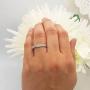 Dazzlingrock Collection 0.25 Carat (ctw) 10K Gold Round Diamond Anniversary Wedding Band Swirl Matching Ring 1/4 CT