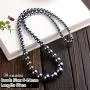 10mm Terahertz Chains Necklace,Natural Terahertz Hematite Sweater Chain Jewelry For Women Men Round Beads Energy Stretch 40cm/45cm/50cm/60cm