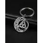 cooltime Stainless Steel Pendant Keychain Irish Celtic Knot Pentagram Good Luck Jewelry for Women cooltime Stainless Steel Pendant Keychain Irish Celtic Knot Pentagram Good Luck Jewelry for Women