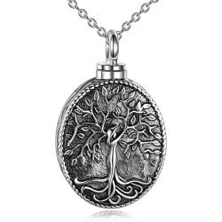 ONEFINITY Urn Necklaces for Ashes Sterling Silver Tree of Life Cremation Jewelry for Ashes Memory Jewelry for Women