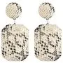 Womens Fashion Leather Earrings Snakeskin Print Big Geometric Dangle Drop Faux Leather SnaKe Earrings Womens Fashion Leather Earrings Snakeskin Print Big Geometric Dangle Drop Faux Leather SnaKe Earrings