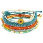 Hynsin Boho Bracelets for Women, Handmade Stackable Wrap Bracelets Bead Bracelets for Women Lady Girls (5 pcs)