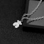ALAIX Womens Choker Necklace Silver Chain Necklace Girls Choker Necklace for Women Teen girls (Love you more)