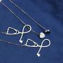 Joycuff Silver Heart Stethoscope Nurse Gifts for Women Medicine Necklaces 26 A-Z Initial Letters Christmas Birthday Gift for Doctor Medical Assistant Student Graduation