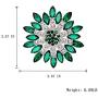 seven wolves All-Match Accessories Brooches Wedding Bridal Big Crystal Rhinestone Bouquet Brooch Pin for Women
