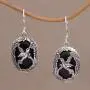 NOVICA Onyx .925 Sterling Silver Dangle Earrings Natures Freedom NOVICA Onyx .925 Sterling Silver Dangle Earrings Natures Freedom