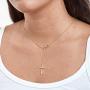 Confirmation Gift Necklace: Holy Confirmation for Girls, Christian Faith, Infinity Cross (gold-plated-brass, NA)