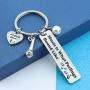 HN HNHB Musical Lover Gifts Music is What Feelings Sound Like Keychain I Love Singing Silver for Musician Singsing Performance