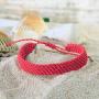 KELITCH Handmade Strands Bracelets Tiny Colorful Crystal Seed Beaded Bracelets Adjustable Rope Hand Chains