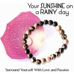 Spiritual Bracelet for Positive Energy- Lava Rock Bracelet for Men, Women- Chakra Bracelet- Beaded Jewelry- Anti Anxiety- Aromatherapy Essential Oil Diffuser Jewelry Gifts